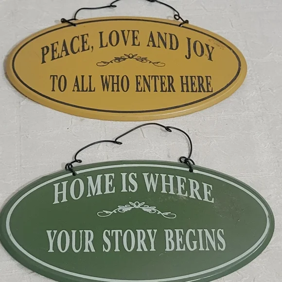 Wall Decor | Green And Yellow Inspirational Wall Signs | Poshmark